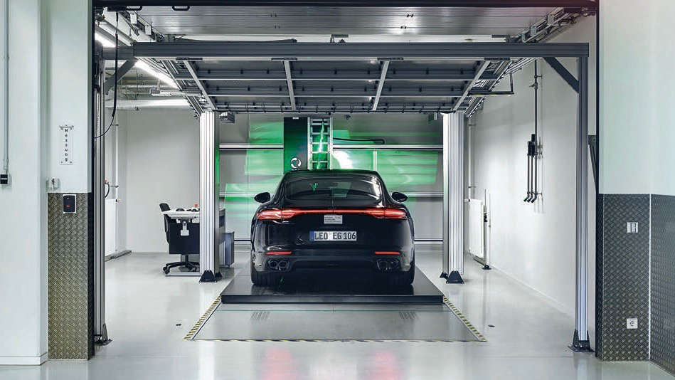 Porsche Entwicklungszentrum Weissach Stirnflächenmessung