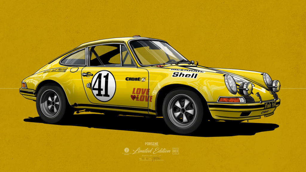 Porsche 911 ST Kunstwerk